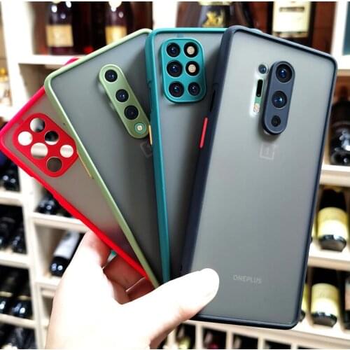 Lens Protector Frosted Translucent Case For Oneplus 9 Pro 9R 6t 7 7t 8 Pro 8T Nord N10 N100 Nord CE 5G Silicone Cover Case
