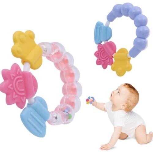 Cartoon Baby Teether Educational Toys Teeth Biting For Babies Newbron Rattle Toy Bed Bell Handbell Jingle Baby Toys 0-12 Months