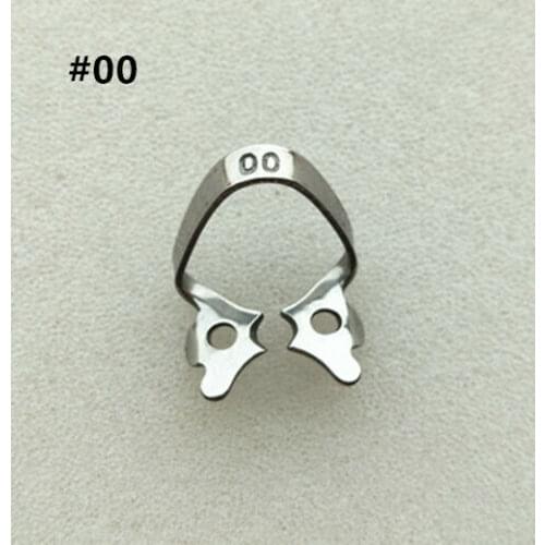 Rubber Dam Clamps Clip Dental Barrier Clips #00 Stainless Steel For Labial Caries on Anterior Teeth