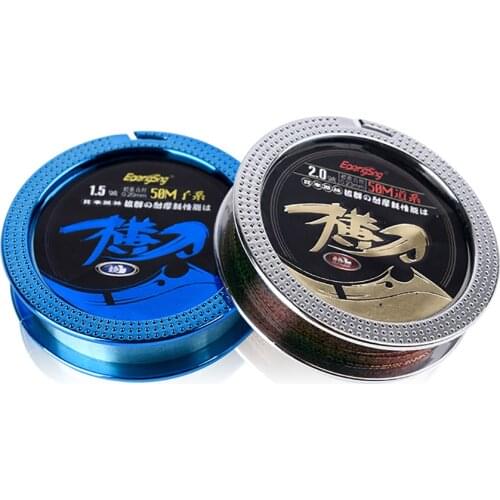 KoKossi 1PCS 50M Fishing Line 0.10-0.47mm Speckle Invisible Fluorocarbon Fish Line Main Sub Line Monofilament Line Super Strong