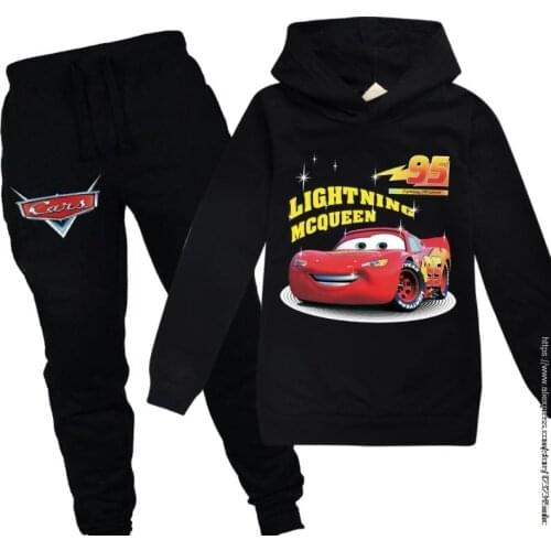 Disney 95 Car Original Childrens Sets Hoodies pants Boys joggers sportwear Toddler Girl Clothes Sports Suit Tracksuit