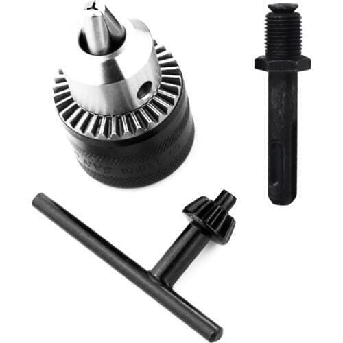 Drill Chuck 13mm Capacity Tapered Bore Drill Chuck Key SDS Hammer Rotary Nut Precision Clamp Tool For Woodworking Milling work