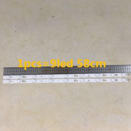 1set=2pieces LED Backlight strip For D32TS7202 bar light 32HR331M09A5 V1 Led strip 1pcs=580MM 9Led lamps