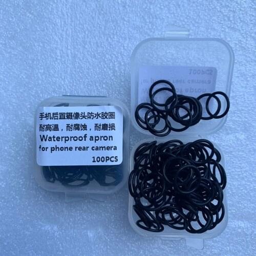 100Pcs Gap Seal For iPhone 11 pro max 12 Mini 12 Pro Max Back Rear Main Camera Lens Glass Repair Replace Waterproof Rubber Ring