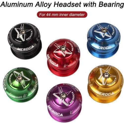 Bike Headset 44mm Aluminum Alloy Threadless Bearing Headset for 28.6mm Straight Tube Front Fork