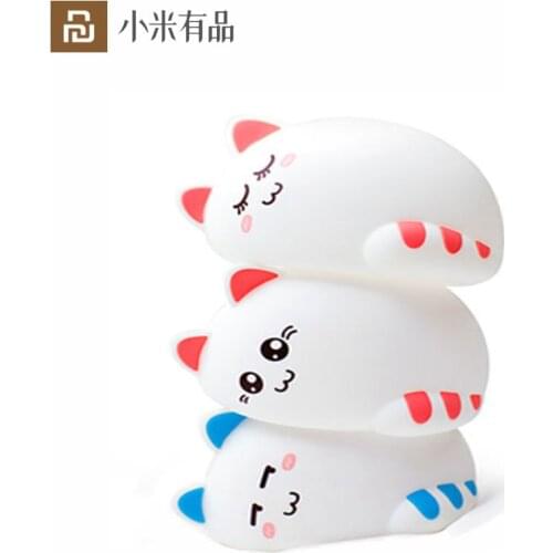 Youpin Kids Adult Toy Stress Reliever Cute Cat Anti Stress Ball Stress Relief Toys Gift Cute Mini Kid Gifts LED Lamp