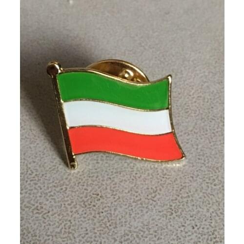 Iran Green White and Red flag pin lapel pin badge Brooch Icons 1PC