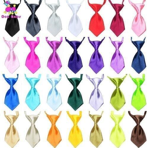 50 100PCS/lot Mix Color Pet Cat Dog Bow Tie Puppy Grooming Products Adjustable Dog Accessories Bows For Small Dogs Pet Supplies