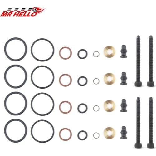 4 Sets Fuel Injector Gasket+Screw Repair Kit for Volkswagen/Audi A2 A3 A4/VW 1.2 1.4 1.9TDI #038103385A 038198051B\1417010997