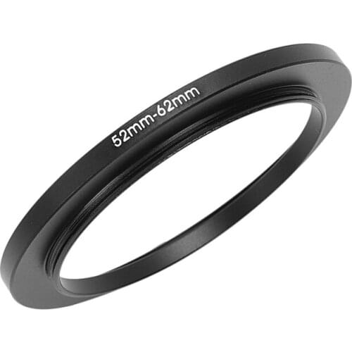 52mm-62mm 52mm to 62mm Black Step Up Ring Adapter for Camera