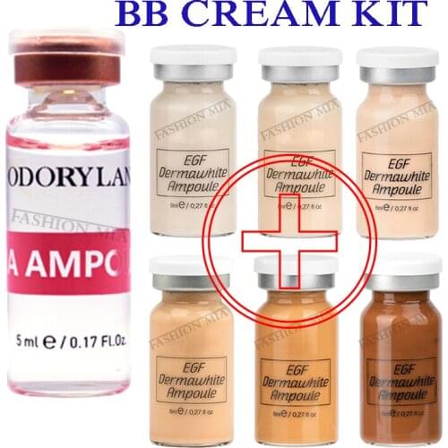 BB Cream Glow HA Collagen Hyaluronic Acid Whitening Mesowhite Ampoule Starter Kit Anti Wrinkle Foundation Microneedle Treatment