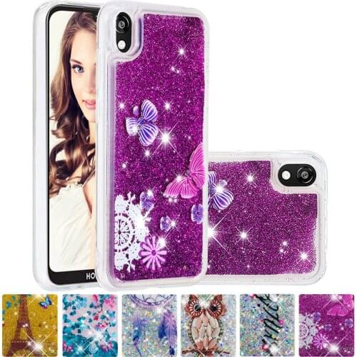 Bling Quicksand Case for Huawei Y5 2019 Honor 8S Cute Shiny Liquid Cover KSE-LX9 AMN-LX9 AKS LX9 AMN Soft Silicone Fitted Cases