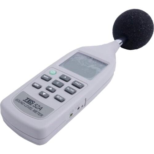 TES-52A Digital Sound Level Meter 26dB to130dB Noise Tester