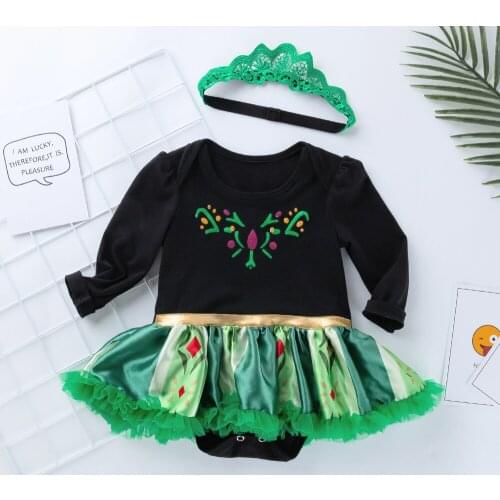 Baby Girls Dress Anna Cosplay Costume Little Girl Princess Dresses Bebes Babi Holiday Infantil Birthday Party Dress Girl Clothes