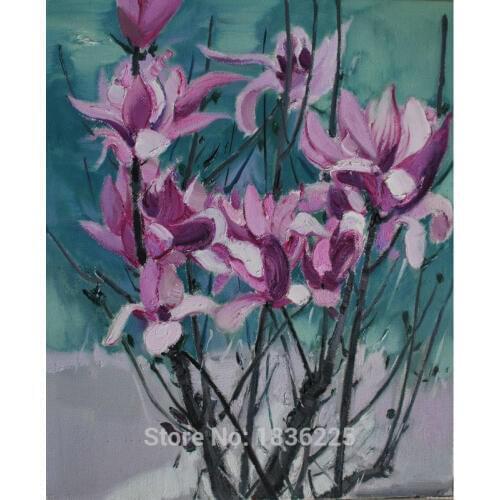 Designer home decor decoration flowers paintings art magnolia flower oil painting flower painting oil paintings for bedrooms
