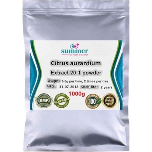 1000g Wild Citrus aurantium Extract 20:1 Powder,bigarade;lime Extract for treatment of constipation,gastric drooping
