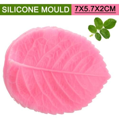 Rose Leaf Mold Food Grade Silicone Mold Chocolate Cake Gum Bakeware Mold Candle Soap Clay Making Epoxy Resin Crafting Mold