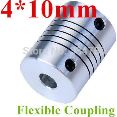 Flexible coupling 4x10mm shaft coupling OD19mm*25mm flexible shaft 4mm 10mm for cnc parts stepper motor