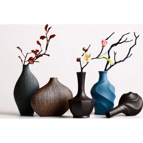 Classic Modern Ceramic Vase for Wedding Decoration Home Decor Living Room Decoration Porcelain Vase Mini ceramic vases