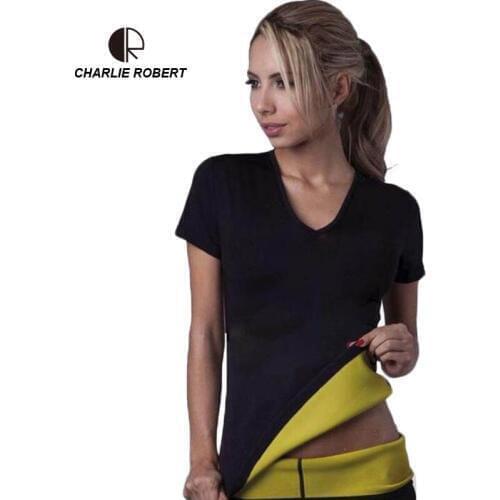 CR 2019 Shapers Size S~ XXXL Self-heating Sweat Exercise Bodybuilding Fitness Short-Sleeved Black Slimming Waist Slim