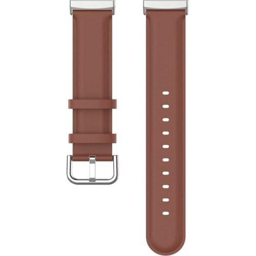 Leather Band for Fitbit Versa 3/Sense Smart Watch Women Men Soft Leather Strap for Fitbit Sense Watch