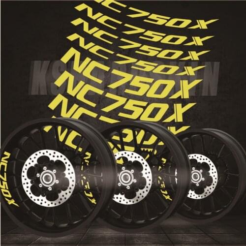 Best selling modified motorcycle personality creative wheel accessories reflective interior side decals for HONDA NC750X NC750 X