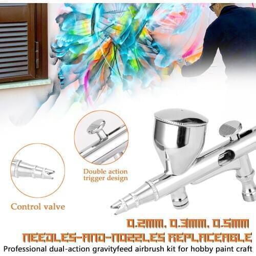 Professional Airbrush Set For Model Making Art Painting With Air Compressor+Power Adapter+Airbrush+Airbrush Holder Stable