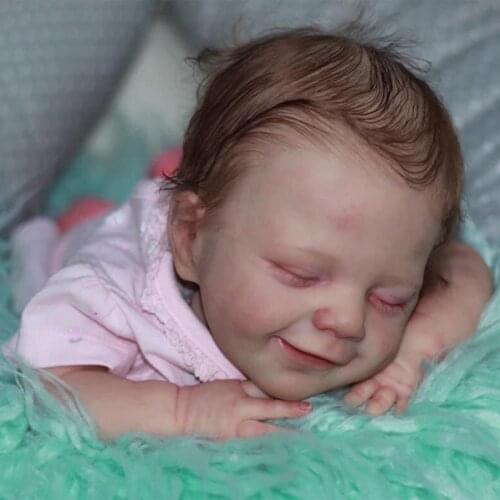 Handmade DIY Reborn Baby Doll Kits DIY Skin Silicone Kit For 20 Inches Baby Doll Head And Arms Legs Easy To Do Reborning