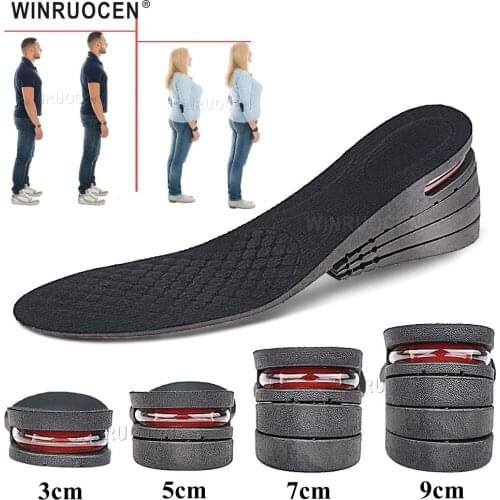 Invisible Height Increase Insole 3-9cm Cushion Height Lift Adjustable Cut Shoe Heel Insert Women Men Unisex Quality Foot Pad