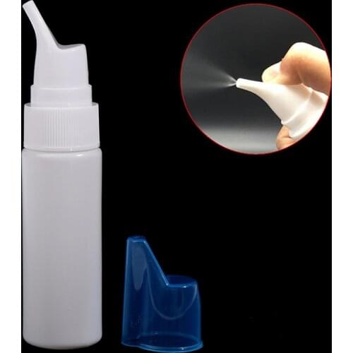 New 70ml HDPE Plastic Durable Nose Wash Empty Container Hand Pump Nasal Spray Bottle