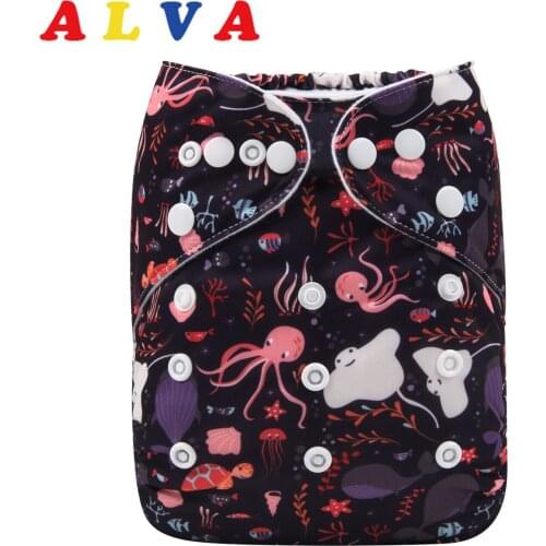 New Arrival! Alvababy Baby Cloth Nappy Reusable Cloth Diapers Baby with Microfiber Insert