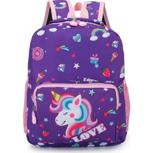 New Unicorn Childrens Schoolbag Boys And Girls Kindergarten Childrens Schoolbags Animal Kids Backpack Boys