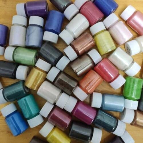69HB 41Color Pearlescent Mica Powder Epoxy Resin Dye Pearl Pigment Jewelry Making 10g