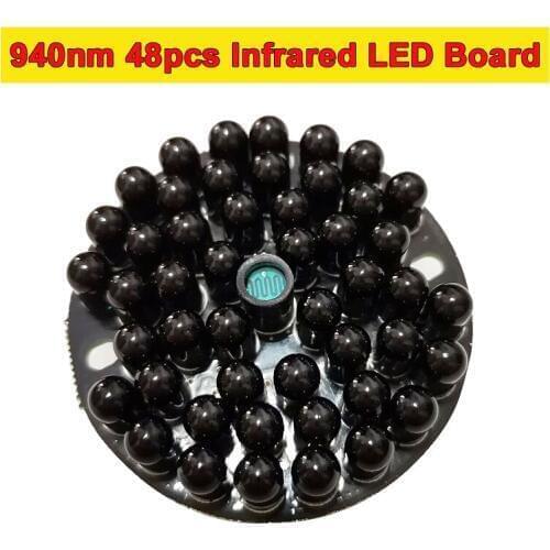 IR Infrared LED Board 940nm 48pcs IR LEDs Invisible at night No exposure for IR Illuminator CCTV Accessories for 940nm led light