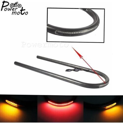 575mm Motorcycle Rear Seat Hoop Flat 7/8'' Tube Tail Frame Loop Universal for Kawasaki Suzuki Yamaha Honda Cafe Racer Bobber