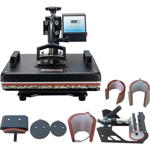 Semi-automatic Heat Press Sublimation Printer Machine with Dual Aluminum Heating Plates