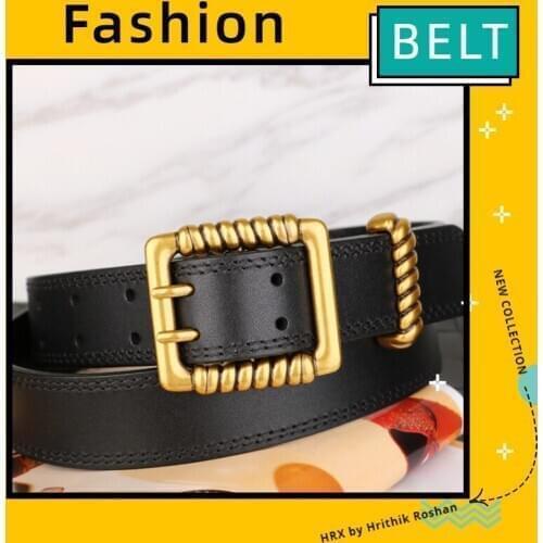 Women Belt Pin Buckle Fashion Wild European and American-Style Decorative Belt Luxury Cowskin Designer Belts Women High Quality