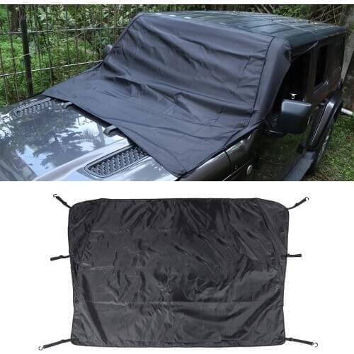 Car Covers for Jeep Wrangler JL 2018 2019 Windshield Sunshades Front Window Anti Snow UV Rays Sun Visor Car Exterior Accessories