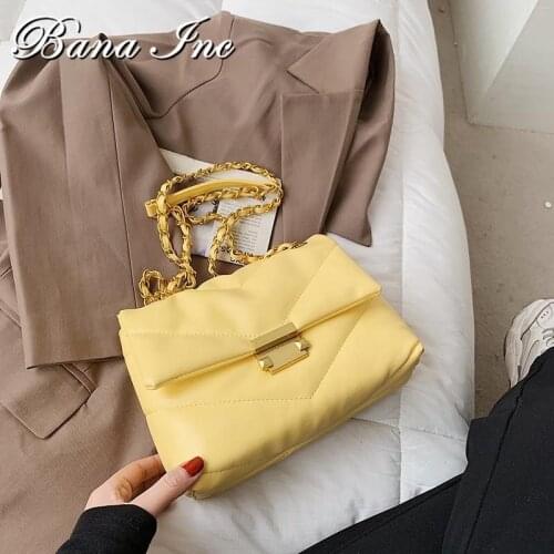 Women Bag Soft Leather Shoulder Pouch Metal Chain Crossbody Bag Classic Flap Quilted Bags For Women Handbags Free Shipping