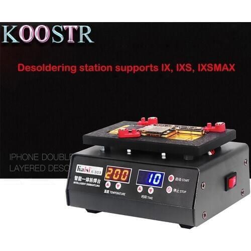 KaisiK-303 Intelligent Integrated Desoldering Station For iPhoneX,XS,XSMAX,11,11ProMAX,Android Mainboard Heating Layered Rework