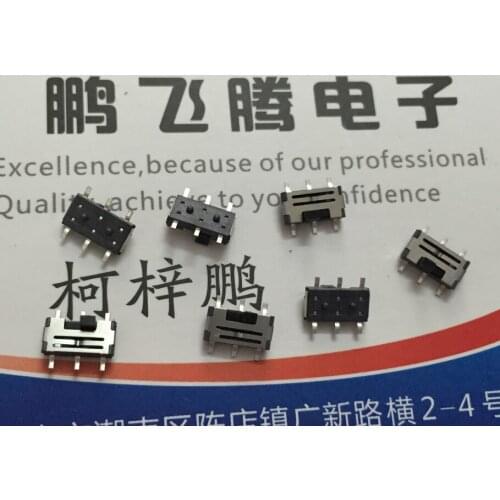 20PCS/lot High-quality patch toggle switch dual row 6-pin 2 gears micro sliding with column 2P2T