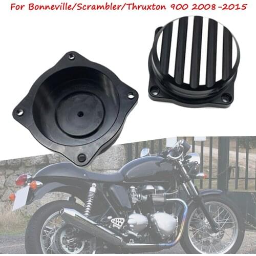 Motorcycle CNC Aluminum Injection Carburetor Cover Protector Cap For Triumph Bonneville Scrambler Thruxton 900 2008-2015