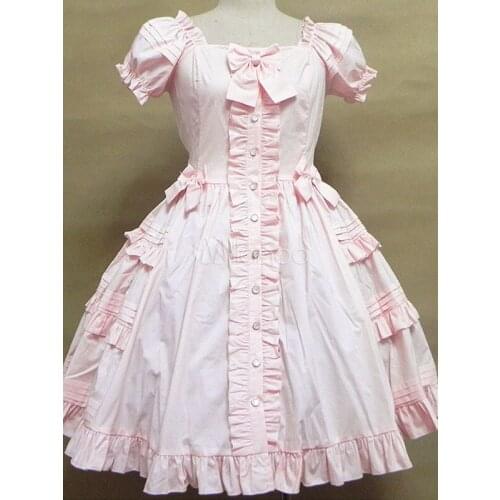 Women Boutique 2021 Summer New Lolita Big Bow Grid Dress Princess Dress Up Girl Birthday Party Clothing Dress