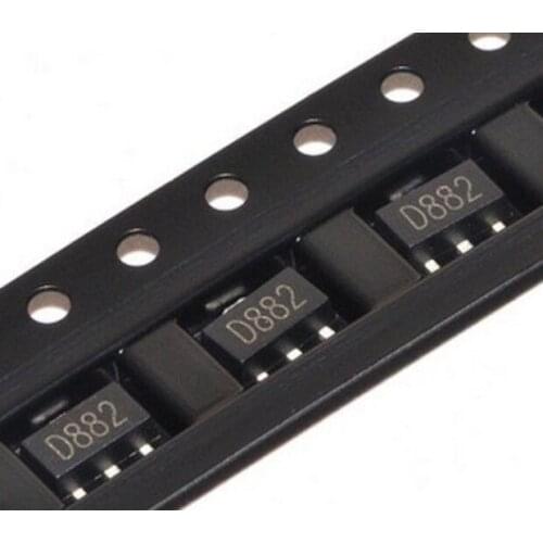 10PCS 2SD882 SOT-89 D882 NPN MEDIUM POWER TRANSISTOR NEW