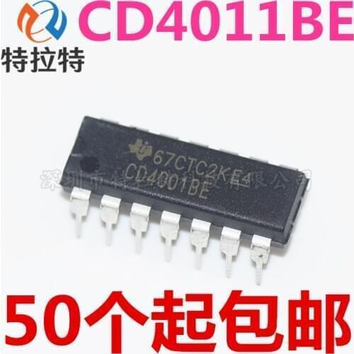 10PCS CD4011BE DIP14 CD4011 DIP 4011BE DIP-14 new and original IC