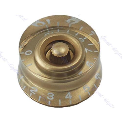 10pcs/lot Gold Speed Control Knob Numerals For Electric Guitar New