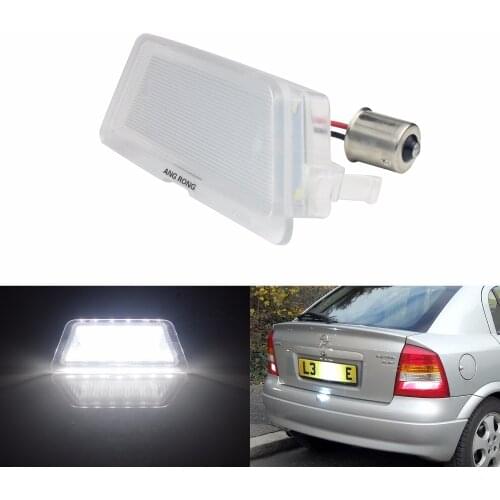 ANGRONG 1x Rear License Number Plate LED Light For Vauxhall Opel Astra G MK4 HB Saloon(CA337) 98-04