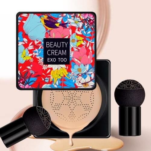 BB Air Cushion Foundation Mushroom Head CC Cream Concealer Whitening Waterproof Brighten Face Base Tone Makeup Cosmetic TSLM1