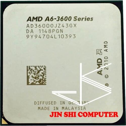 Free Shipping AMD A6-Series A6-3600 A6 3600 2.1 GHz Quad-Core CPU Processor AD3600OJZ43GX Socket FM1