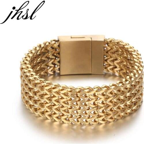 Large size 112g 25mm in Width Stainless Steel Men Big Bracelets Bangles Male Silver Color Fashion Male Jewelry Father Gift